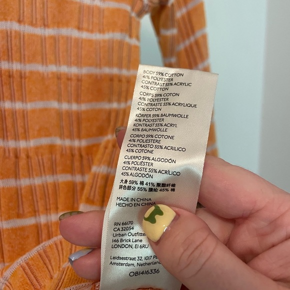 Free People Stripped Alpine Knit Crochet Long Sleeve Top - Picture 11 of 11